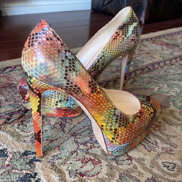 Alexandre Birman Multi Python Heels Size 38 - Picture 2 of 16